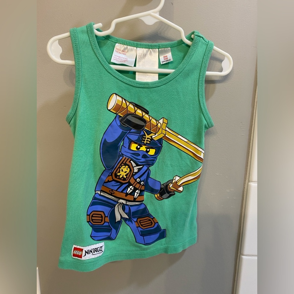 H&M LEGO Ninjago Green Tank Top / Size 3-4Y / GUC